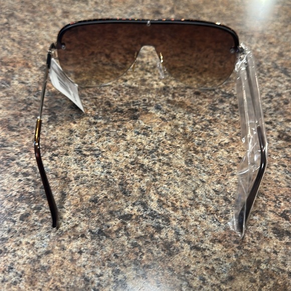 Steve Madden Leonel Sunglasses Brown Metal Frame Lightweight Rectangular Womens - Picture 4 of 11